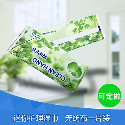Single Piece Wet Wipe Simple Disposable Wipes Cleaning Wipes Creative Wipes Customization