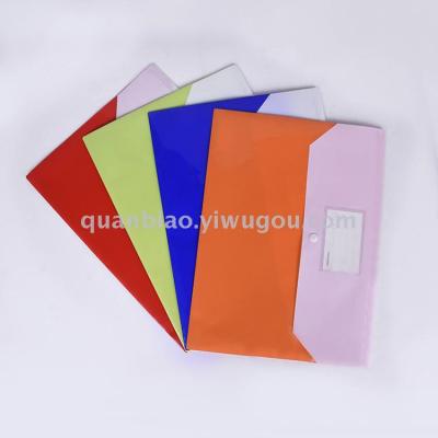 TRANBO two pockets PP file bag FC size file folder with name card OEM