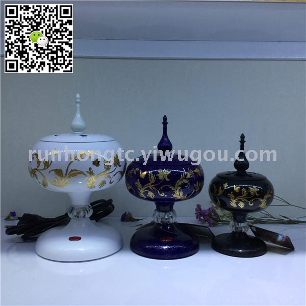 爆2018热销新款 阿拉伯合金插电熏香炉 家居摆设工艺品