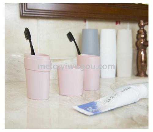 portable travel washing cup set couple tooth cup mouthwash cup toothbrush storage set box