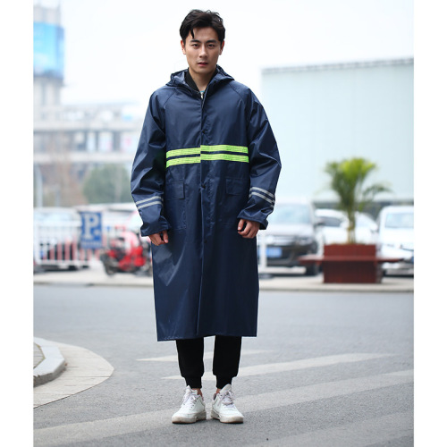 korean style adult coat raincoat outdoor waterproof knitted double reflective strip coat factory daily necessities wholesale customization