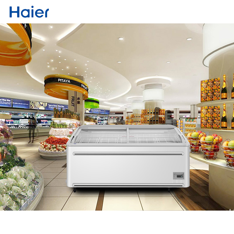 海尔 超市冷藏柜冷冻柜大容积展示柜玻璃移门岛柜 SC/SD-749CGN
