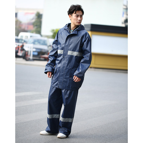foreign trade new adult raincoat suit reflective stripe poncho daily necessities factory supermarket wholesale custom logo