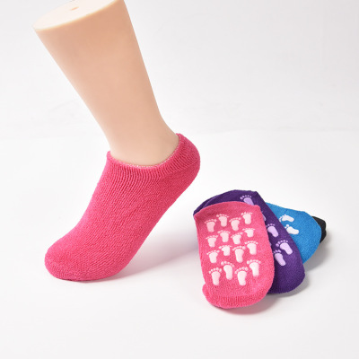  cotton anti-skid children's floor socks early education center kindergarten socks children's socks footprint glue socks