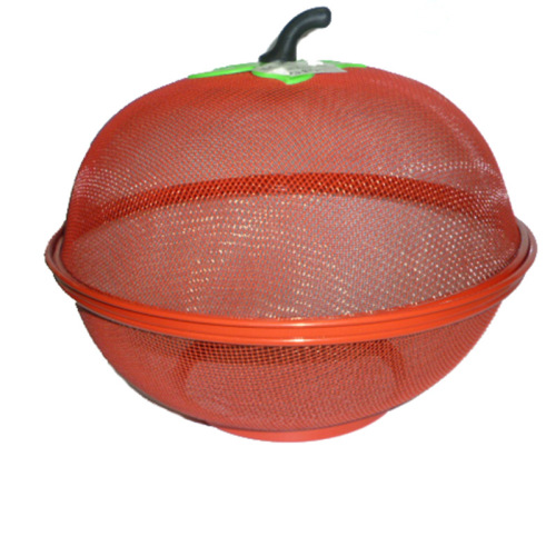 Factory Direct Sales High Side Diameter 28cm Fruit and Vegetable Basket Drain Basket Fruit Plate Set with Lid