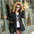 New winter wear down cotton jacket women's medium and long size women's cotton-padded jacket Korean version slim body 