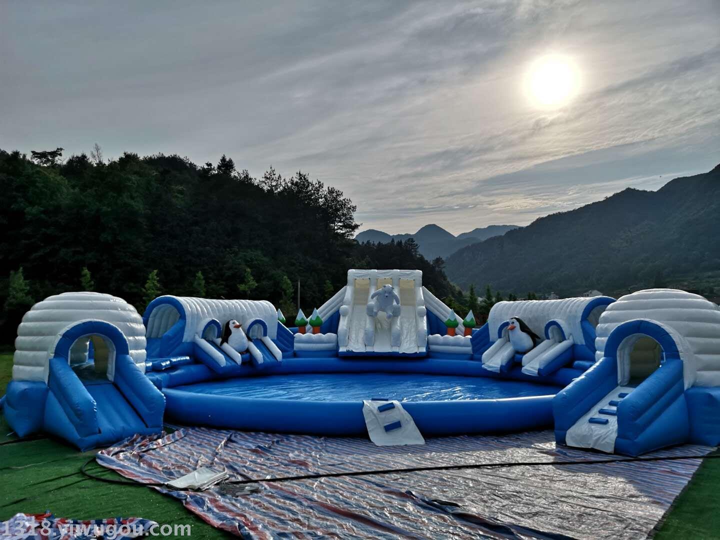 厂家直销充气玩具大型淘气堡充气城堡充气滑梯游乐设备冰雪奇缘