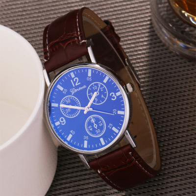 Blue light watch neuter women's watch fashion men's watch true belt quartz watch gift watch manufacturers source