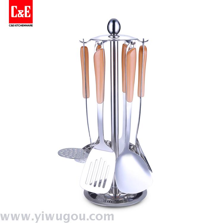 Supply Kitchen Utensil Set Versatile Nonstick Food Grade Stainless Supply Kitchen Utensil Set Versatile Nonstick Food Grade Stainless Steel Cooking Utensils With Long Handle And Hanging Rack