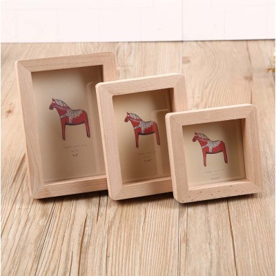Real wood photo frame set a creative baby certificate 6 - inch photo frame decorative mounting frame
