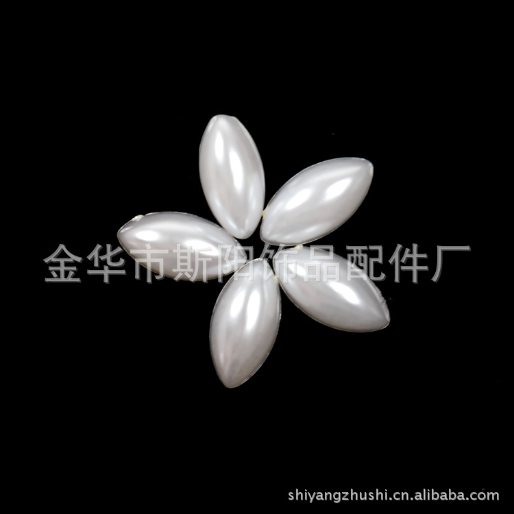 厂家直销批发 5*10mm异型马眼烤漆塑料散珠 工艺品配件散珠批发