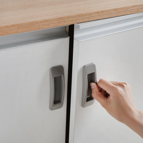 Multi-Purpose Doors and Windows Aid Simple Paste Small Handle Household Cabinet Door Safety Door Handle Rectangular 2