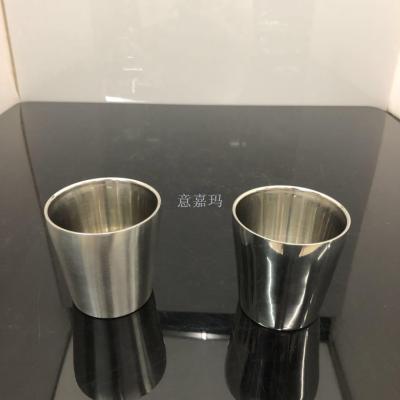 Stainless steel water glass cold drink cup coffee house drink cup