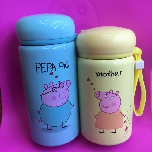 Social Peppa Pig Thermos Cup Student Cup Kid‘s Mug Travel Cup