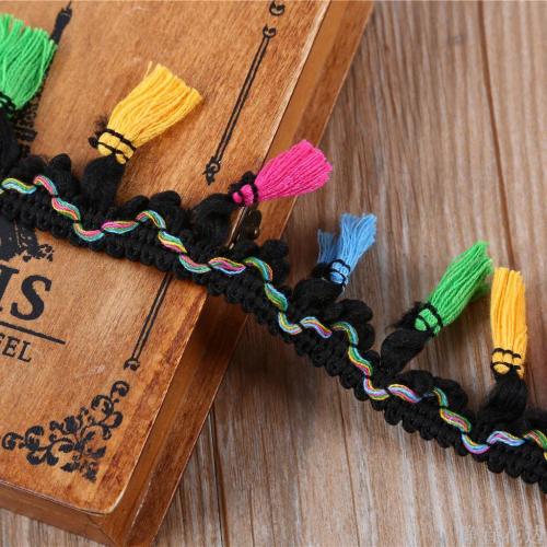 colorful cashmere wool tassel fringe lace broom lace clothing accessories