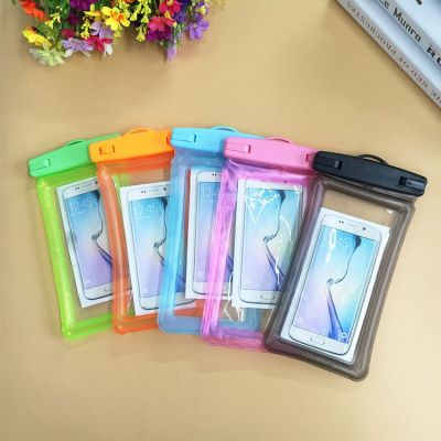 Inflatable floating airbag mobile phone waterproof bag wholesale touch screen large screen swimming  waterproof case