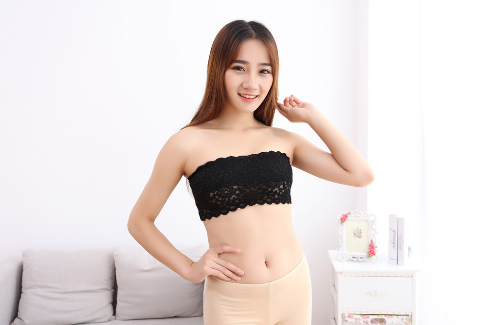 百搭时尚双层全蕾丝裹胸 女士性感蕾丝抹胸 05007