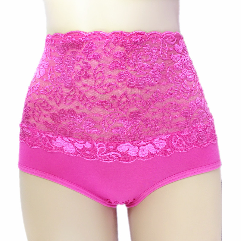 女士高腰内裤 网纱中年妇女内裤 5612