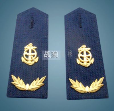 Woven mark clothing accessories high-grade crew radian shoulder brand winter and summer wear metal epaulettes woven mark