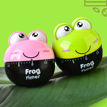 儿童学生机械定时器卡通厨房家用青蛙钟计时提
