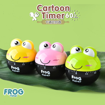 儿童学生机械定时器卡通厨房家用青蛙钟计时提