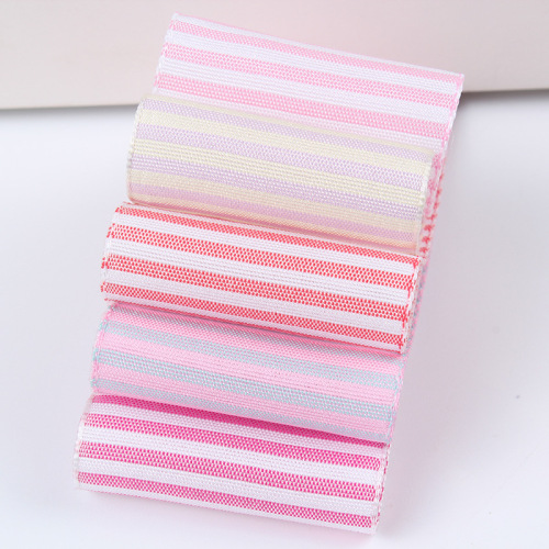 yarn-dyed vertical stripes with colorful zebra stripes ribbon hair accessories bow ribbon clothing home textile bouquet packaging tape