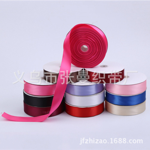 2.5cm high density matt polyester ribbon headwear hairpin ribbon high quality ribbon gift paaging wedding paaging