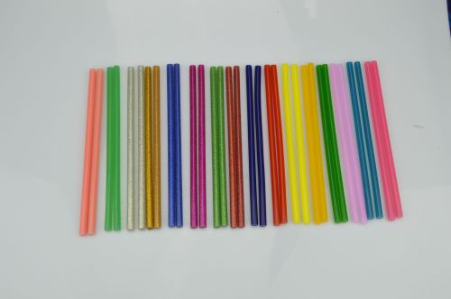 [guke] color hot melt glue stick diy essential color glue stick hot sol strip/adhesive stick