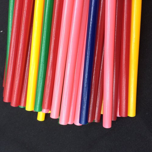 [guke] high temperature resistant color hot melt glue stick color strip glue stick