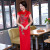 Women's dress 2018 new elegant temperament and gentlewoman temperament silk Chinese style qipao