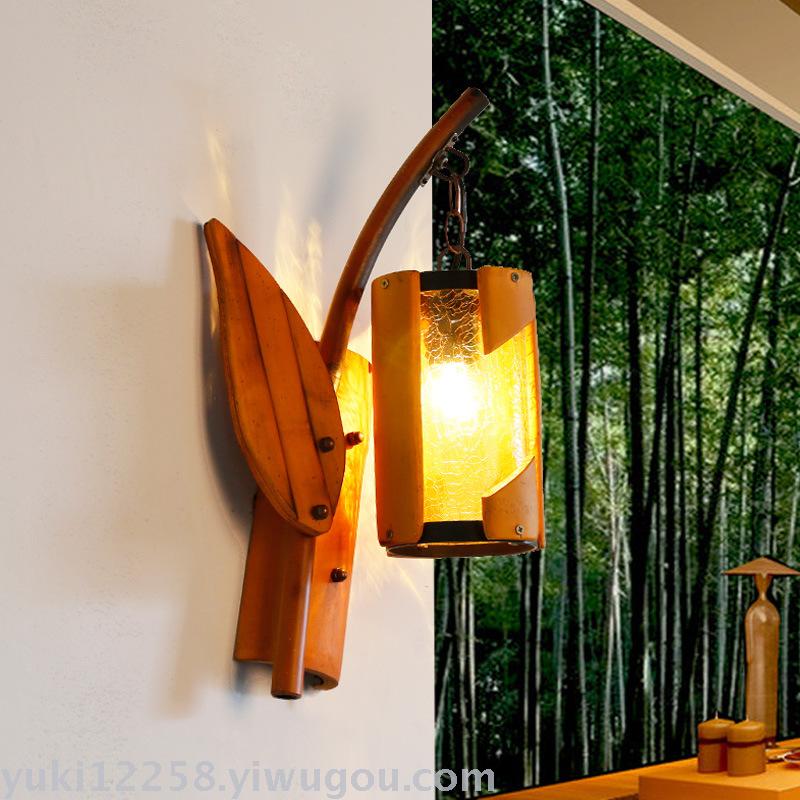 Creative Dining Room Individual Bamboo Lamp Art Manual Southeast Asia Antique Wall Creative Dining Room Individual Bamboo Lamp Art Manual Southeast Asia Antique Wall