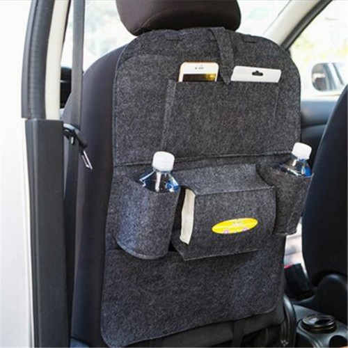car multifunctional seat felt storage hanging bag sundries car chair back bag 380g/square meter