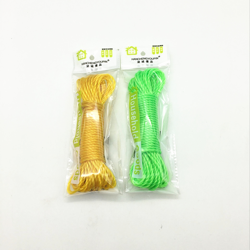 Sunshine Department Store colorful windproof clothes drying rope, anti-slip windproof clothes drying rope, portable hook clothes drying rope pic 1
