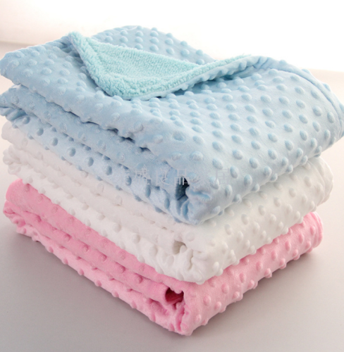 export hot-selling baby bubble double-layer children‘s blanket composite blanket bean blanket 6-color baby blanket