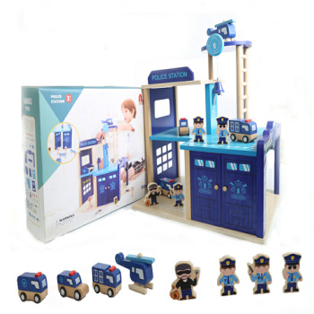 过家家警察局1-3岁玩具男女孩儿童仿真木制玩