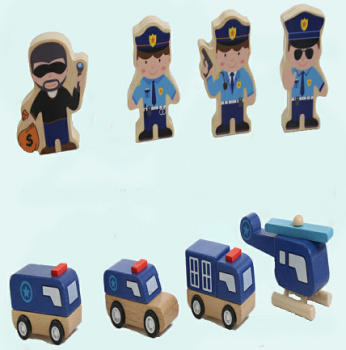 过家家警察局1-3岁玩具男女孩儿童仿真木制玩