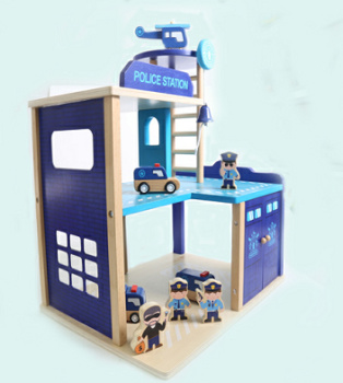 过家家警察局1-3岁玩具男女孩儿童仿真木制玩