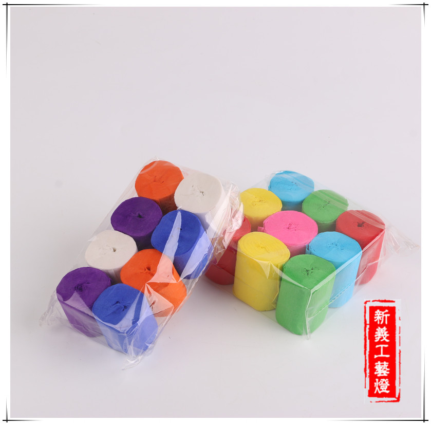 彩色绢纸手拉花纸灯笼原材料