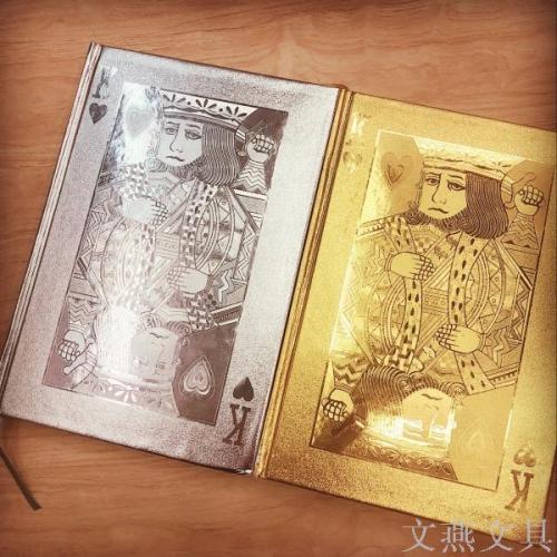 xinmiao a5 metallic cover shiny cover notebook personalized hardcover notepad playing cards cover notebook