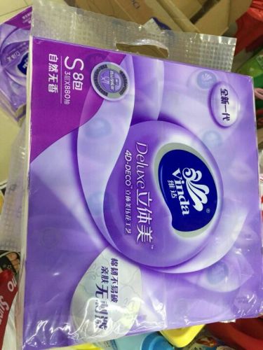 Vida Skin-Friendly Cotton Tough Not Easy to Break Tissue 48 Packaging 