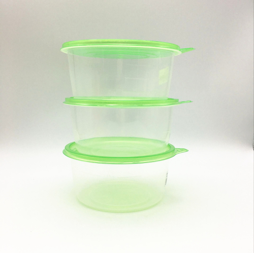 Sunshine Department Store Disposable Crisper Plastic Thin Wall Microwave Lunch Box round Packing Lunch Box with Lid