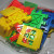 Children's educational toys wholesale creative assembly block block block block block card head bag