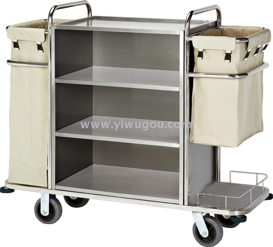 Blue Color : Stainless Steel Stainless Steel/Baking Finish Rectangle Tumbler Trolley Nationwel@ Room Service Car Work Car Hotel/Hotel/Room Cleaning The Car 