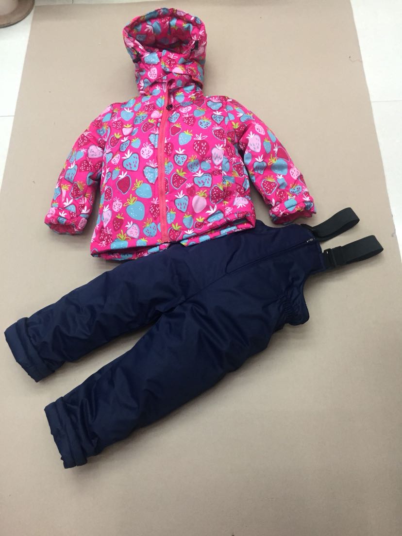新款冬季背带宝宝保暖加厚棉服滑雪服外套童装