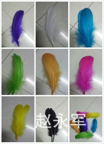 factory direct diy feather large floating feather goose feather clothing accessories fashion color jewelry raw materials