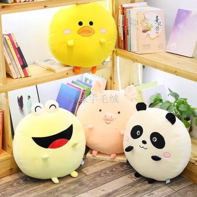 New feather cotton pillow frog duck piggy panda creative cartoon plush toy wholesaler direct selling