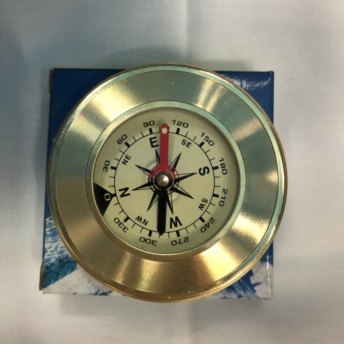 High-Grade Brass Metal Chinese and English Gift Compass/Leisure Gift Advertising Promotion Travel Compass J57