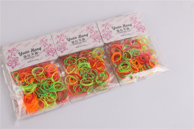 Special package little princess rubber bands wholesale children jewelry strong pull disposable rubber bands