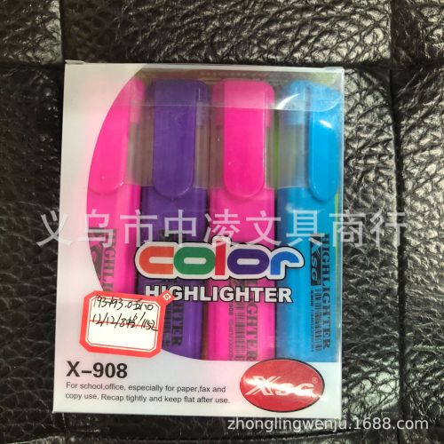 Highlight Pen Student Teacher Mark Bright Color Conspicuous Easy to See Five Collection