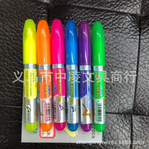 boxed highlighter marking student special pen colorful five collection 1